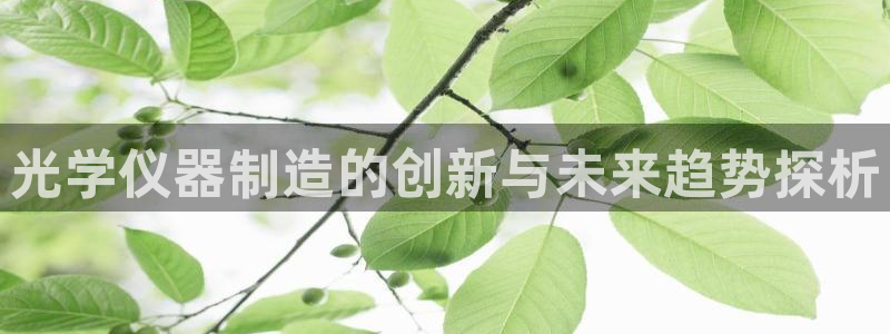 乌鲁木齐欧乐星娱乐：光学仪器制造的创新与未来趋势探析