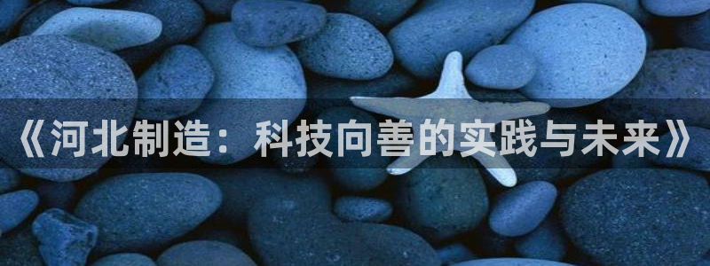 星欧娱乐开户：《河北制造：科技向善的实践与未来》