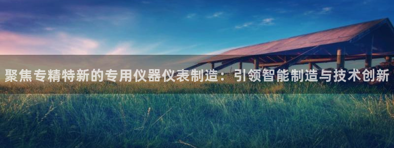 欧乐星城团购娱乐怎么样：聚焦专精特新的专用仪器仪表制造：引领