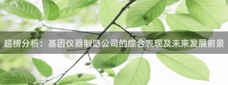 星欧娱乐平台注册入口：超榜分析：基因仪器制造公司的综合表现及