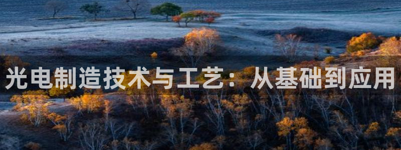 星欧娱乐法最新进展：光电制造技术与工艺：从基础到应用
